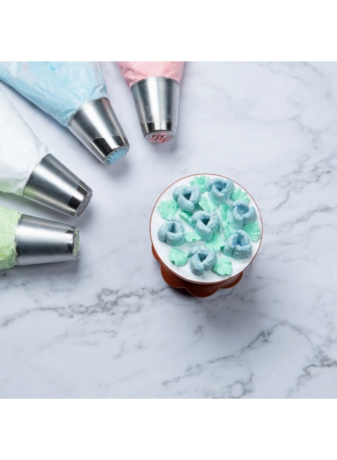 Restaurantware فوهة أنابيب روسية، فوهة تزيين كعكة بتلات 1 - #18، مقاومة للتآكل، فوهة تزيين من الفولاذ المقاوم للصدأ لتزيين الكعك، قابلة للغسل في غسالة الصحون، تزيين الكب كيك، الكعك، أو البسكويت - Image 3