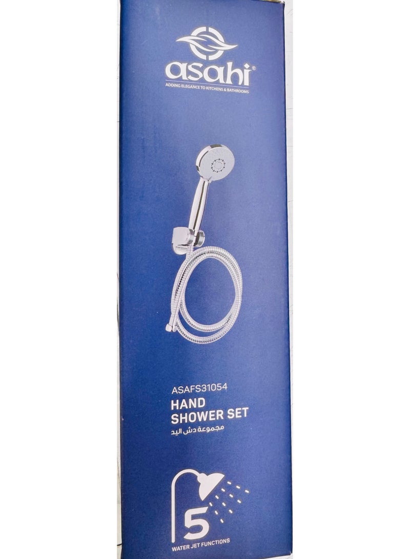 ASAHI High Pressure Massage Shower Head Set with Hose, Rainfall Spray Modes, Spa Pressure Increase, Easy Cleaning, Powerful Hand Shower - Image 4