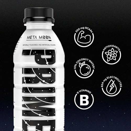 PRIME HYDRATION Meta Moon Hydration Drink, 16.9 Fl oz / 500 Ml,Coconut Flavor - Image 3