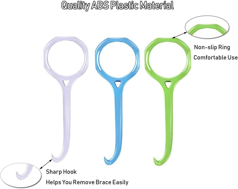 HRASY Aligner Remover Tool, 4 Pcs Clear Aligner Removal Tool for Invisible Removable Braces, Oral Care Disassembly Accessories - 4 Colors - Image 3