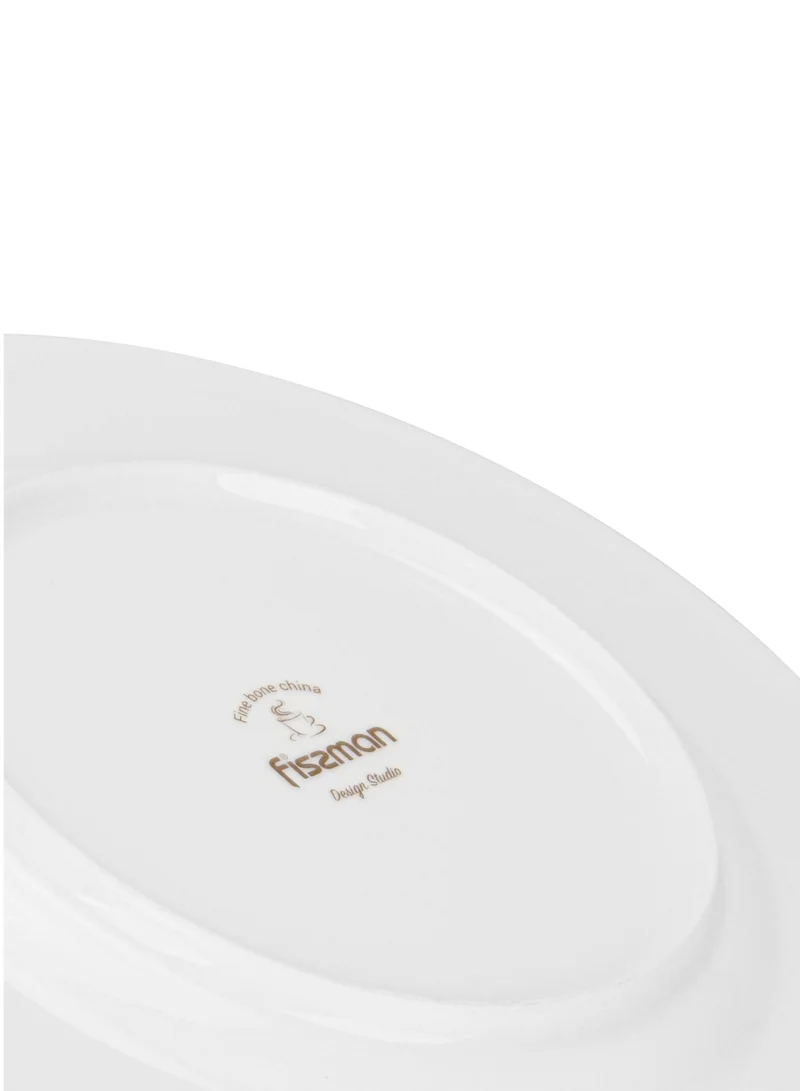 Fissman White 2-Piece Plates 20cm, Noemi Series Porcelain  | Best Price UAE