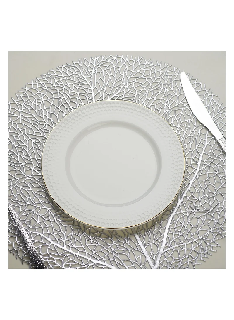 Fissman White 2-Piece Plates 20cm, Noemi Series Porcelain  | Best Price UAE