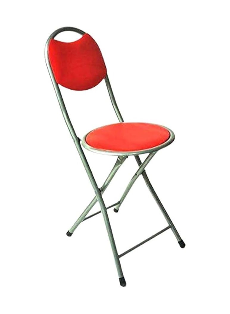 bunca Red metal foldable chair for trips and prayers bunca brand - Image 1