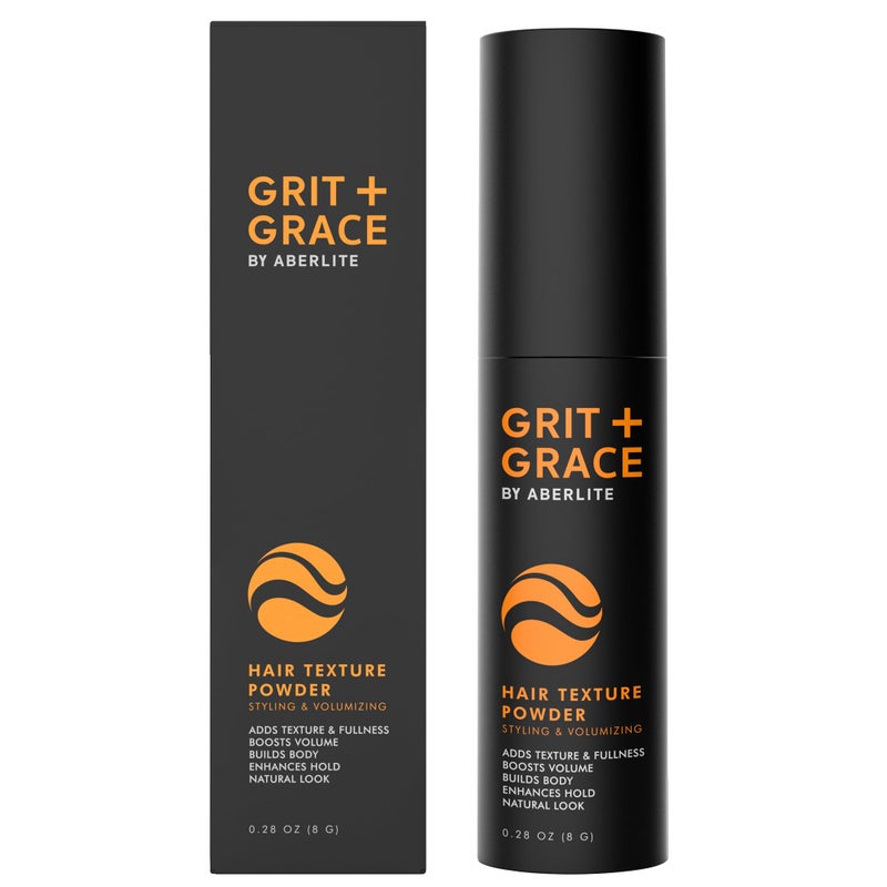 Aberlite Grit + Grace Hair Texture Powder Spray for Men & Women - Styling Texturizing Volume Powder, Volumizing Hair Products, Matte Finish - Image 1