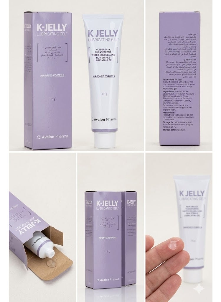 Avalon Pharma K-Jelly Lubricant 115g – Safe and gentle water-based lubricant gel for sensitive skin – Instant hydration and comfort - Image 2