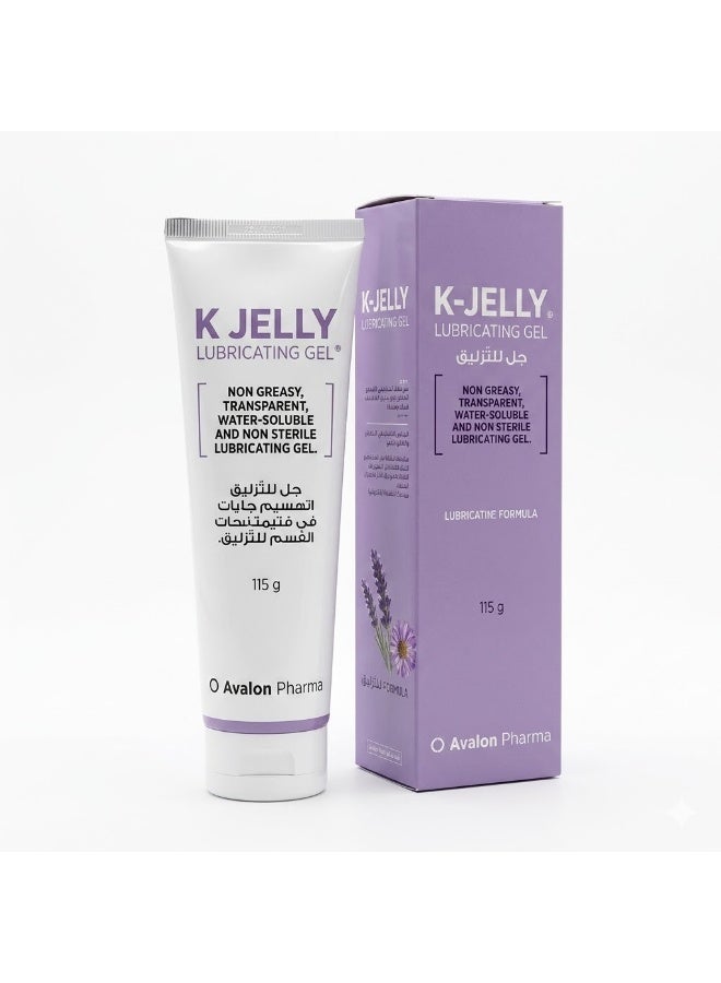 Avalon Pharma K-Jelly Lubricant 115g – Safe and gentle water-based lubricant gel for sensitive skin – Instant hydration and comfort - Image 1