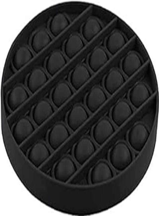 Pop it Bubble Sensory Fidget Toy Autism Stress Relief Silent Classroom Special Needs Stress Reliever - Black