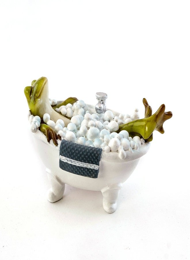 Top Collection Bubble Bath Frog 2-Inch Mini Collectible Figurine - Image 1
