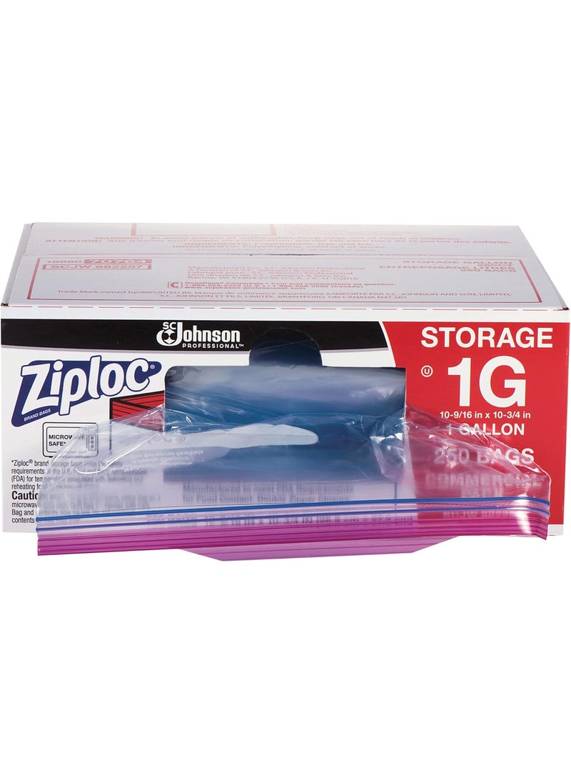 Ziploc Ziploc Storage Bags 1 Gallon Box Of 250 Bags  - Image 1