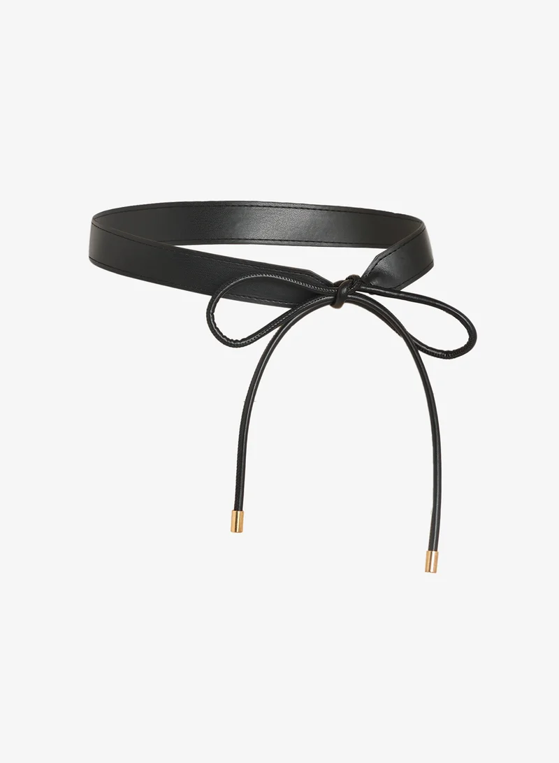 ELLA Bow Accent Classic Waist Belt