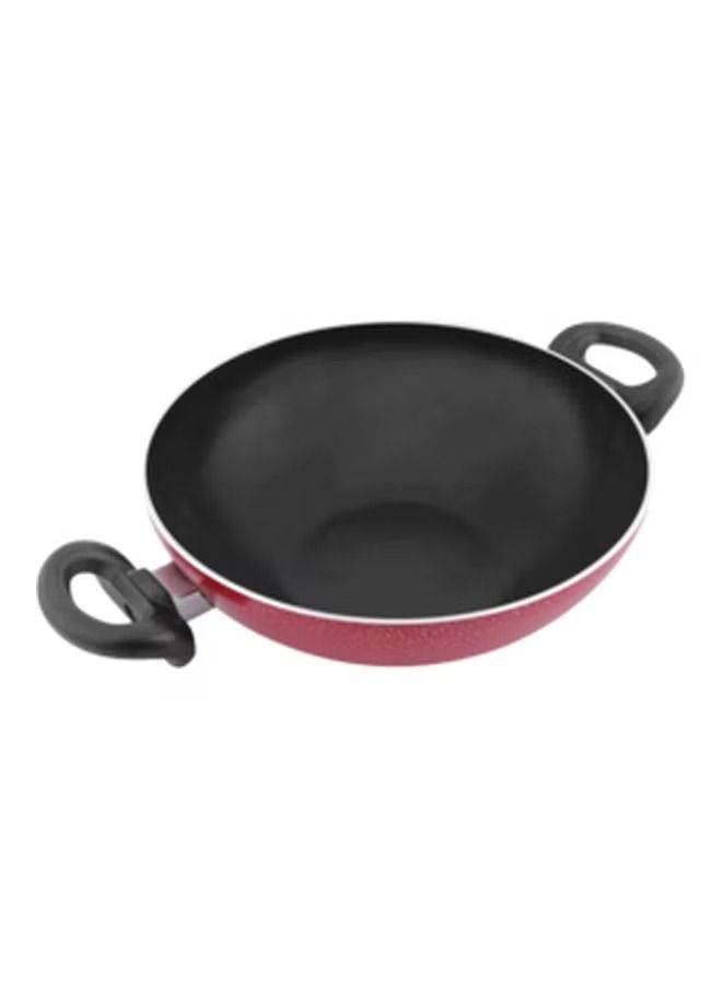 Non-Stick Kadhai without Lid Black/Pink 240ml