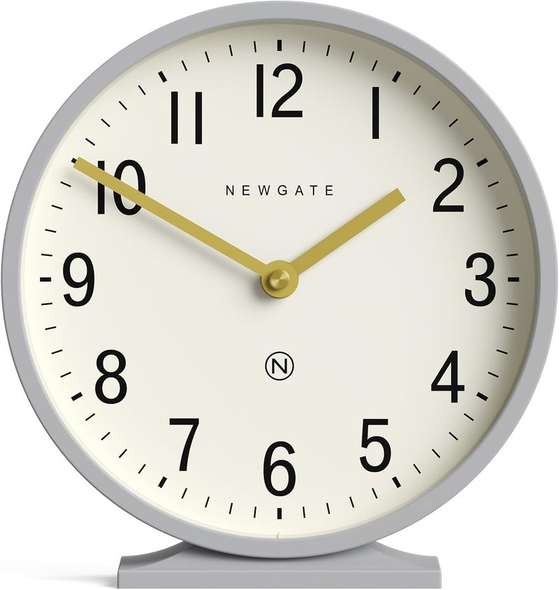 NEWGATE ® Q Mantel Clock | Modern Classic Round Mantel Clock | Clockwork Gray | Contemporary Style for Mantel, Desk, Table, Shelf or Bedside - Image 2