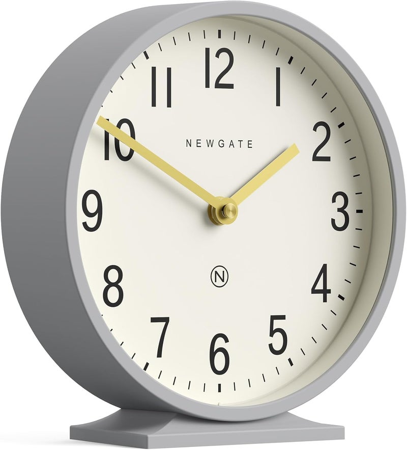 NEWGATE ® Q Mantel Clock | Modern Classic Round Mantel Clock | Clockwork Gray | Contemporary Style for Mantel, Desk, Table, Shelf or Bedside - Image 3