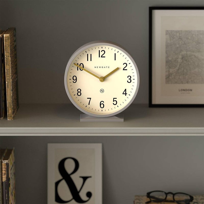 NEWGATE ® Q Mantel Clock | Modern Classic Round Mantel Clock | Clockwork Gray | Contemporary Style for Mantel, Desk, Table, Shelf or Bedside - Image 5
