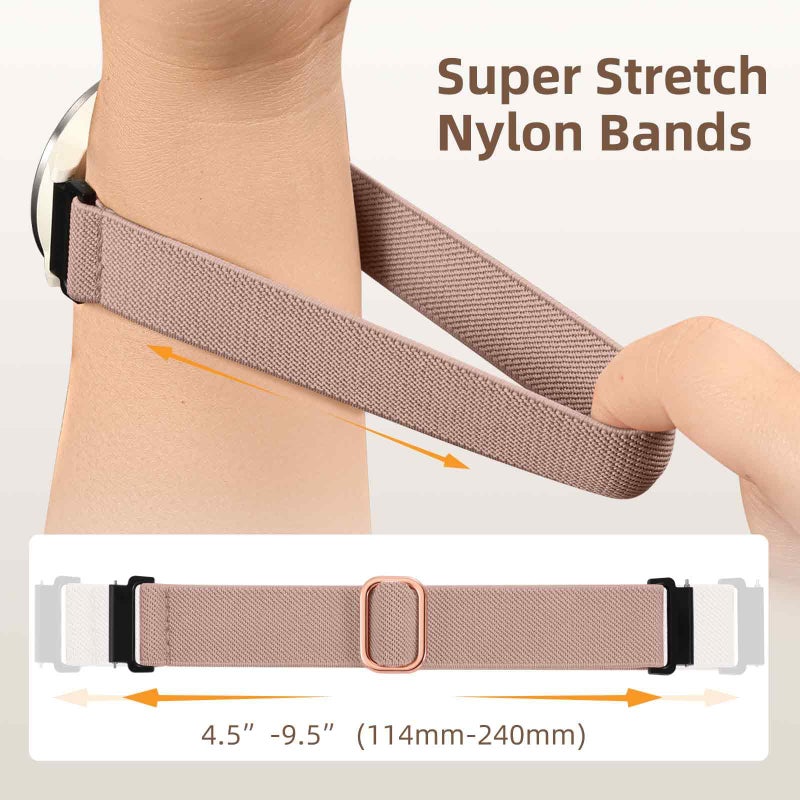 Dirrelo 20mm Quick Release Band Compatible with Garmin Vivoactive 5 Watch Bands, Soft Braided Stretchy Nylon Water-Resistant Strap for Vivoactive 6/Venu Sq/Sq 2/Sq Music/2 Plus,Forerunner 245/165/55 Women Men - Image 4