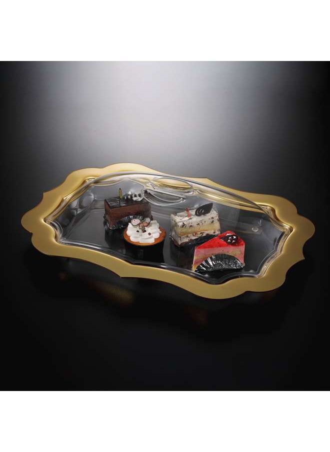Vague - Acrylic Dessert Serving Set Rectangular 41.5x58 cm - Image 1