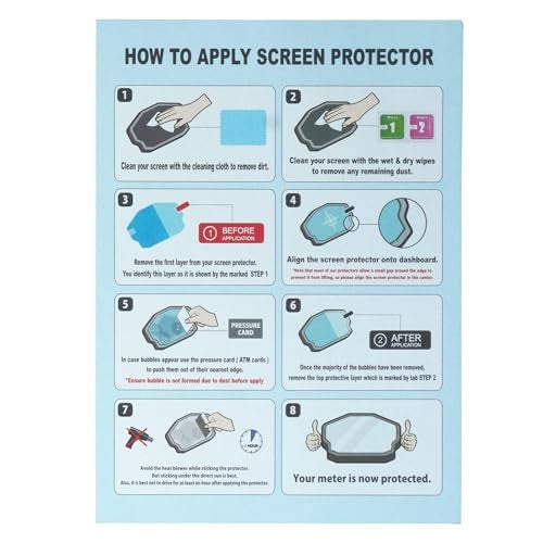 NIKAVI SMSG75 Speedometer Screen Guard Protecter Compatible for Honda Activa 6G 125 with Button - Image 5
