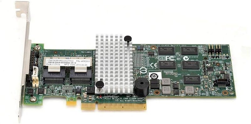 بطاقة مصفوفة SATA/SAS، من نوع PCI-E X8، سرعة 6 جيجابت في الثانية، تحتوي على منافذ SATA وSAS داخلية، وتعمل كبطاقة تحكم RAID لأجهزة LSI 9260 8i وM5015 46M0851. - Image 1