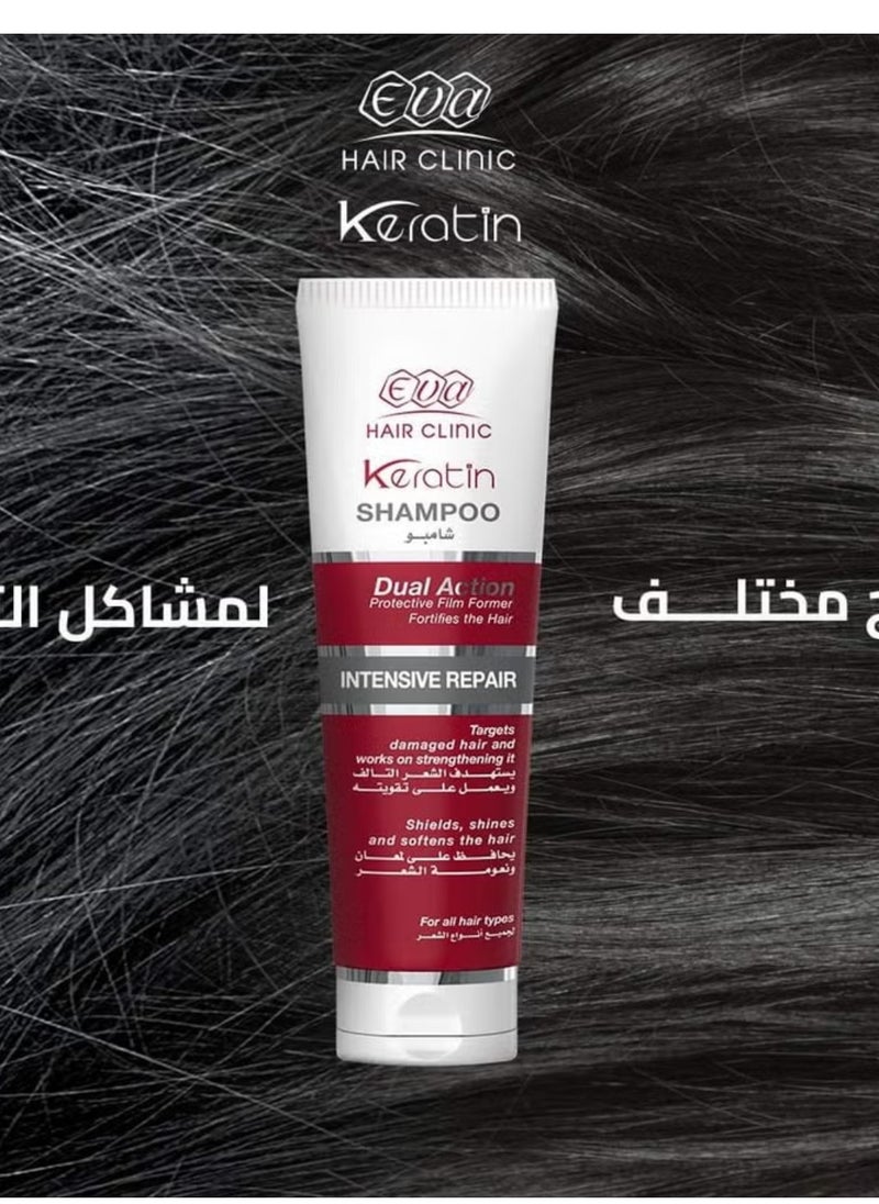 Eva - Eva Ekeratin Shampoo For All Hairs - 230 ml (packaging ma vary ) - Image 1