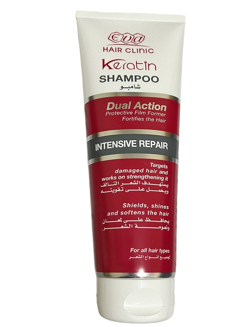 Eva - Eva Ekeratin Shampoo For All Hairs - 230 ml (packaging ma vary ) - Image 1