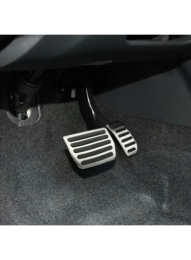 Silvery Stainless Steel Foot Pedal Cover Set for Volvo S60 V60 XC60 S80 2009-2018 Gas Brake - Image 4