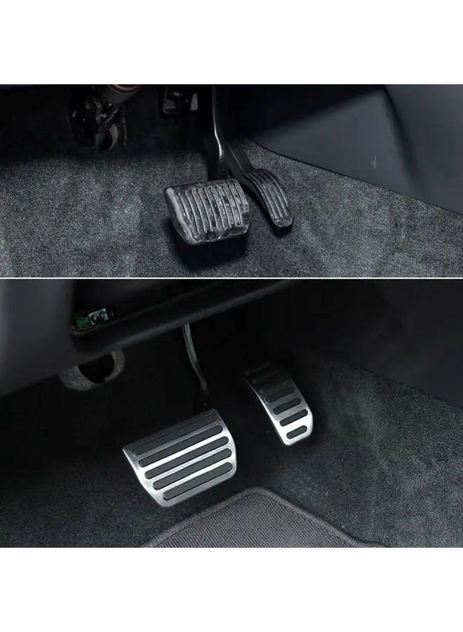 Silvery Stainless Steel Foot Pedal Cover Set for Volvo S60 V60 XC60 S80 2009-2018 Gas Brake - Image 5