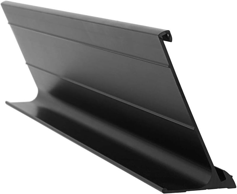 ExcelMark 2"x 8"Aluminum Name Plate Holder for Desk - Set of 5 - Office Business Door Sign Holder - Black - Image 3