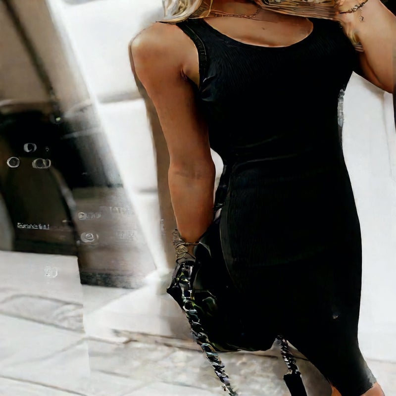 Women Elegant Fitted Sleeveless Dress Summer Spring - Image 2