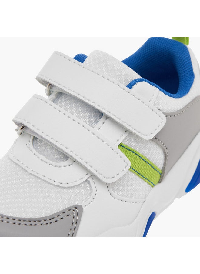 LBL by Shoexpress Boys Panelled Sneakers with Hook and Loop Closure  - Image 4