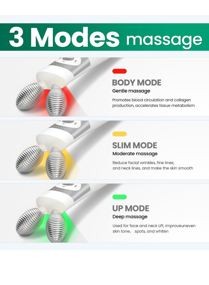 Excefore Microcurrent Facial Device, 5-in-1 Handheld Face Toning Device, Microcurrent Facial Device for Face and Neck, Instant Face Lifting and Facial Sculpting for Skin Rejuvenation and Wrinkle Reduction  - Image 2