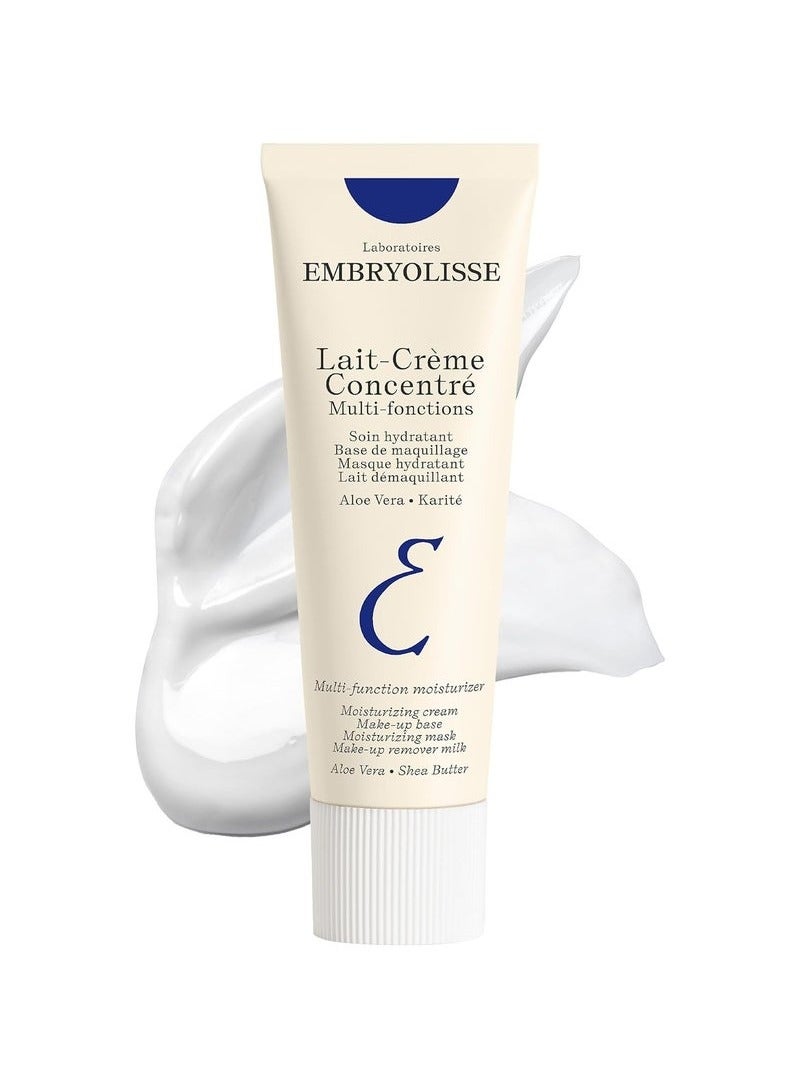 Embryolisse Lait-Crème Concentré, Multifunction Daily Moisturizer, Primer, and Makeup Remover, Suitable for All Skin Types. French Face Cream With Shea Butter & Aloe Vera - Image 1