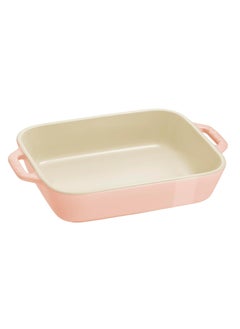 STAUB STAUB Stoneware Gratins Ceramic 2-pc Rectangular Baking Dish Set-Macaron Pastel Pink  - Image 2