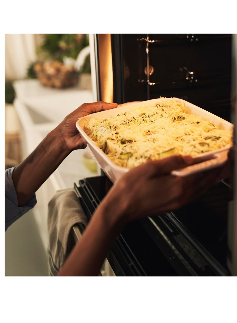 STAUB Stoneware Gratins Ceramic 2-pc Rectangular Baking Dish Set-Macaron Pastel Pink - Image 3