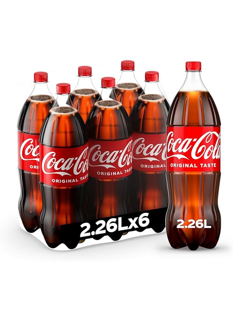 Coca-Cola Regular Soft Drink 6 X 2.26Ltr. PET