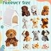 ShinyRelief 24 Pcs Adopt a Puppy Party Favors Bulk 12 Pcs Dog Party Favors Boxes 12 Pieces Mini Plush Dog Stuffed Animals for Birthday Thanksgiving Christmas Decoration GiftsWhite - Image 4