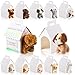 ShinyRelief 24 Pcs Adopt a Puppy Party Favors Bulk 12 Pcs Dog Party Favors Boxes 12 Pieces Mini Plush Dog Stuffed Animals for Birthday Thanksgiving Christmas Decoration GiftsWhite - Image 2