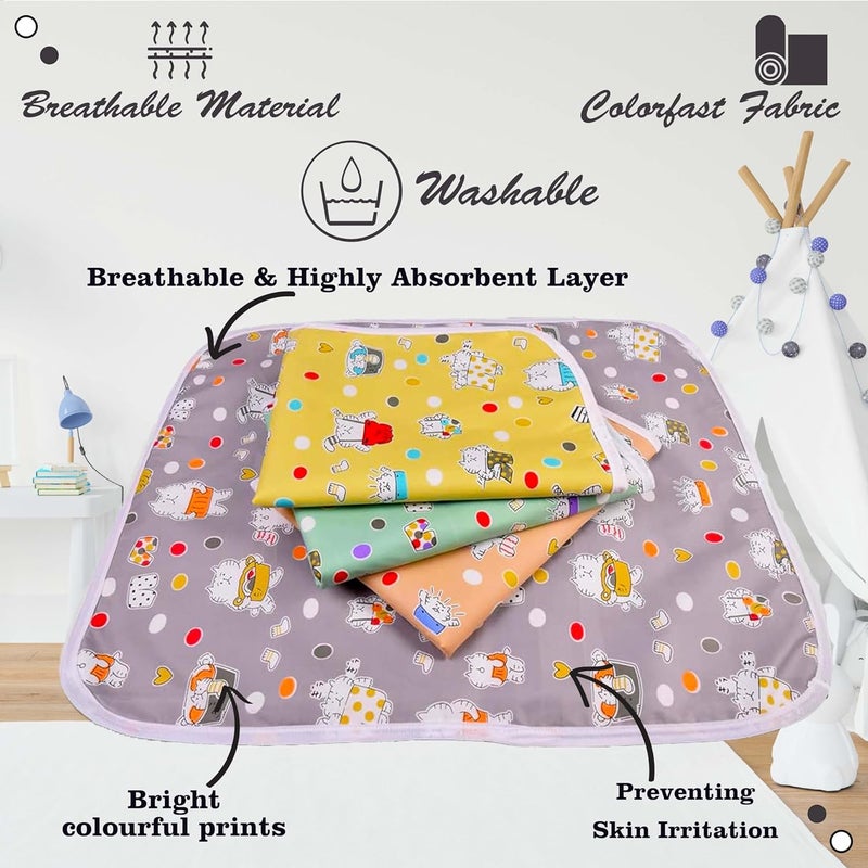 Kwitchy New Born Baby Cotton Bedding Set Gift Combo Pack of Play Gym Bed Sleeping Bag Sheets Grey 06 Months 3PCS Set - Image 5