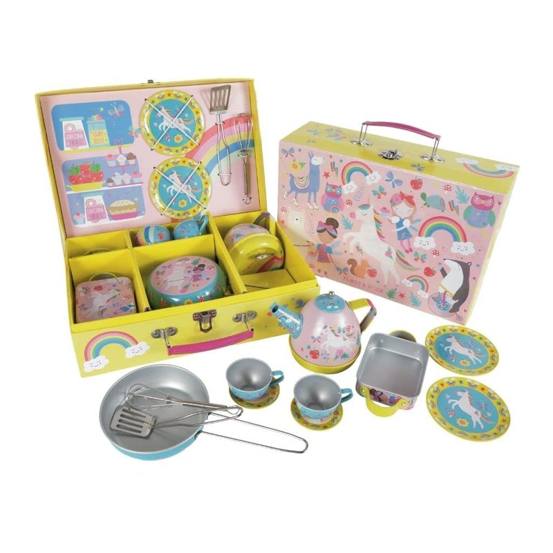 Floss Rock Floss & Rock 43P6397 Rainbow Musical Kitchen Playset, Set of 12, Multicolor, 29 x 19 x 9.5cm - Image 5