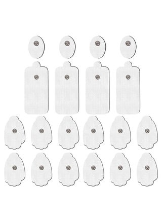 TENS Unit Replacement Pads, 20 Pack Snap Electrode Pads for Tens Unit with Standard 3.5mm snap-on Connector Compatible with Belifu TENS Reuse More Than 35 Times (white） - pzsku/ZA1F065387831359562AEZ/45/_/1726241111/b2d9c97b-3ec5-4529-9b85-8c9fa7b72812
