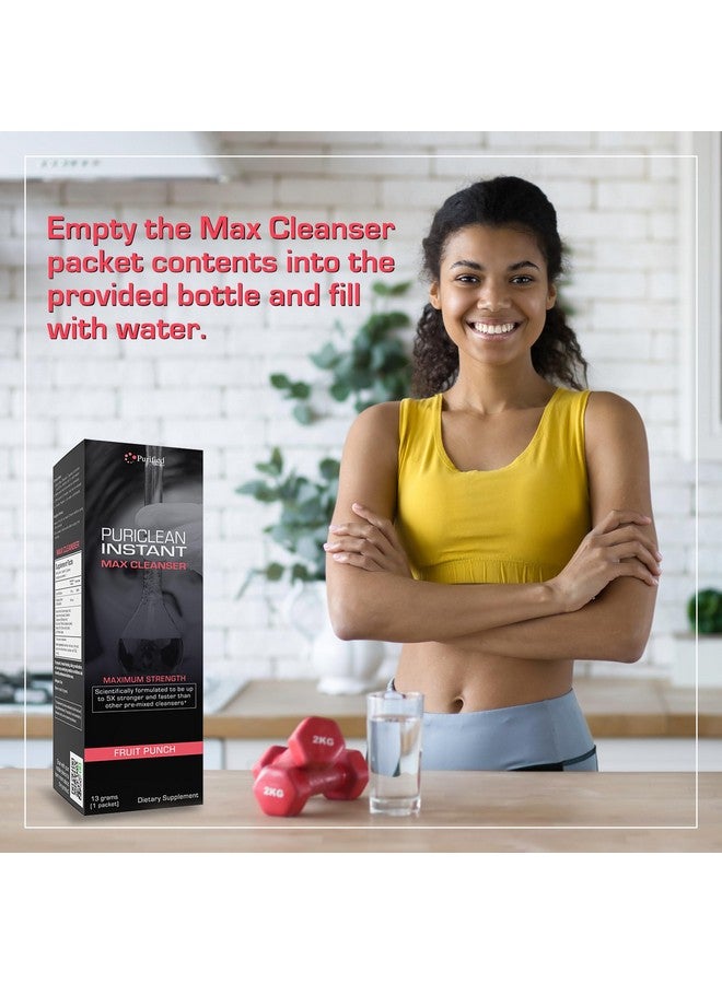 Wellgenix Puriclean Instant Max Cleanser, 5X Stronger Fast Acting Powder, Fruit Punch Flavor, Premium Herbal Cleanse Detox, Full Body Cleanser, Ideal for High Toxin Levels, 1 Packet (13g) - Image 3