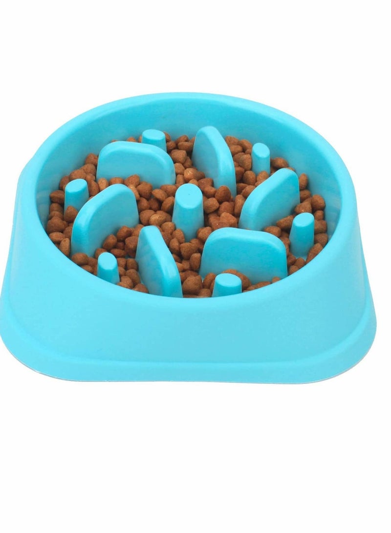 SYOSI Dog Slow Feeding Bowl, Slow Feeding Dog Bowl, Non-Slip Puzzle Bowl, Feeding Tray, Dog Bowl, Durable And Healthy Design To Prevent Choking Dog Bowl (2PCS, Blue And Pink) - Image 3