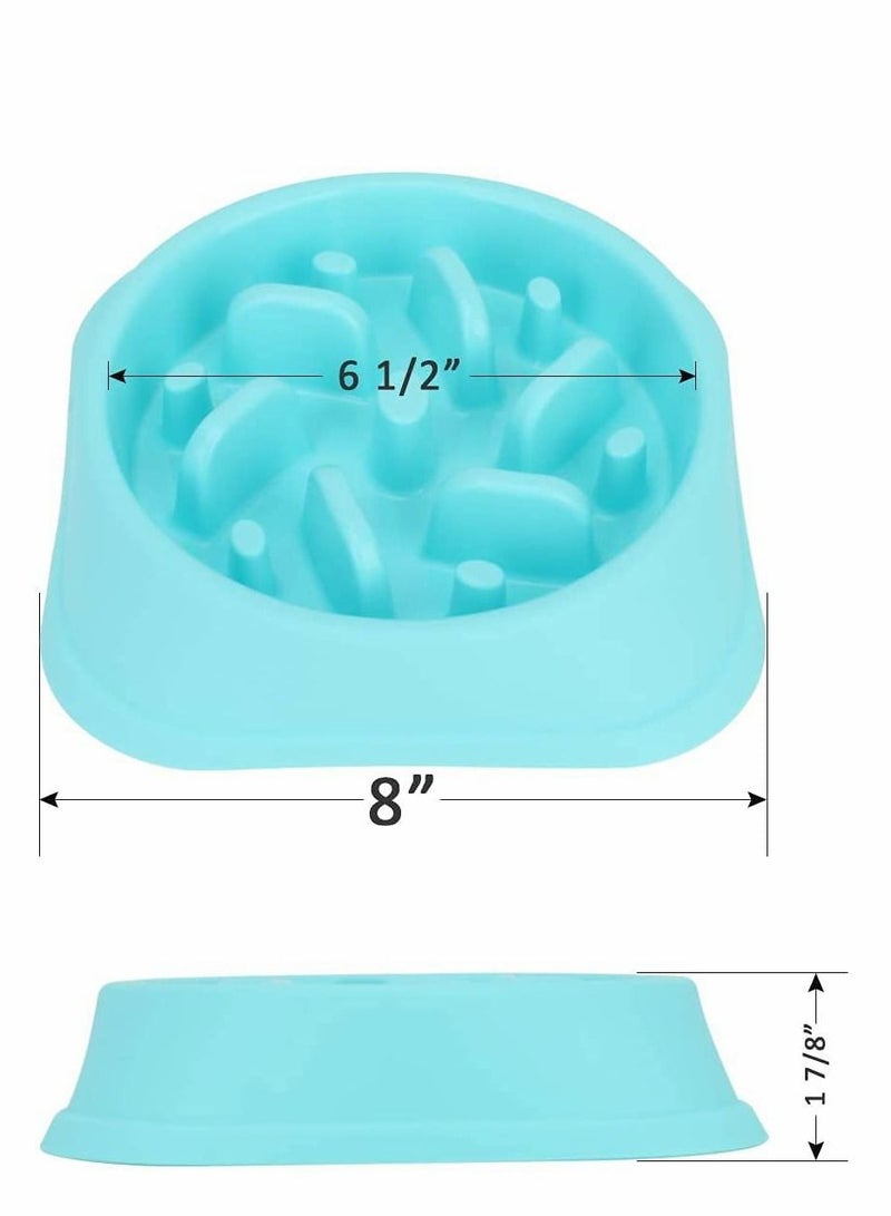 SYOSI Dog Slow Feeding Bowl, Slow Feeding Dog Bowl, Non-Slip Puzzle Bowl, Feeding Tray, Dog Bowl, Durable And Healthy Design To Prevent Choking Dog Bowl (2PCS, Blue And Pink) - Image 4
