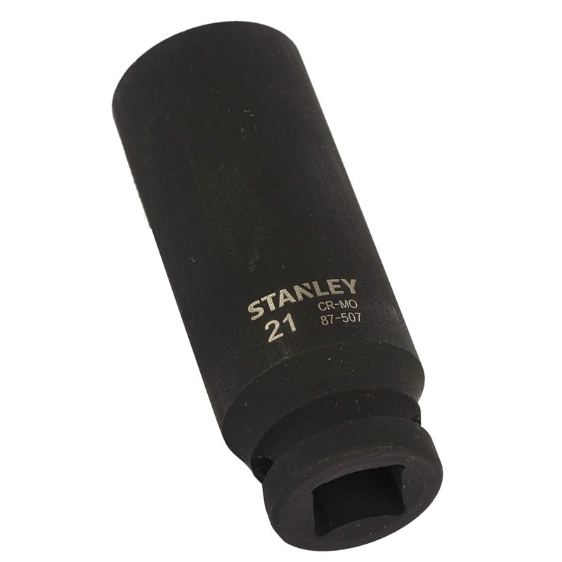 Stanley STANLEY STMT875078B 12inch 21mm ChromeMolybdenum Steel Impact Deep Socket Black  - Image 3