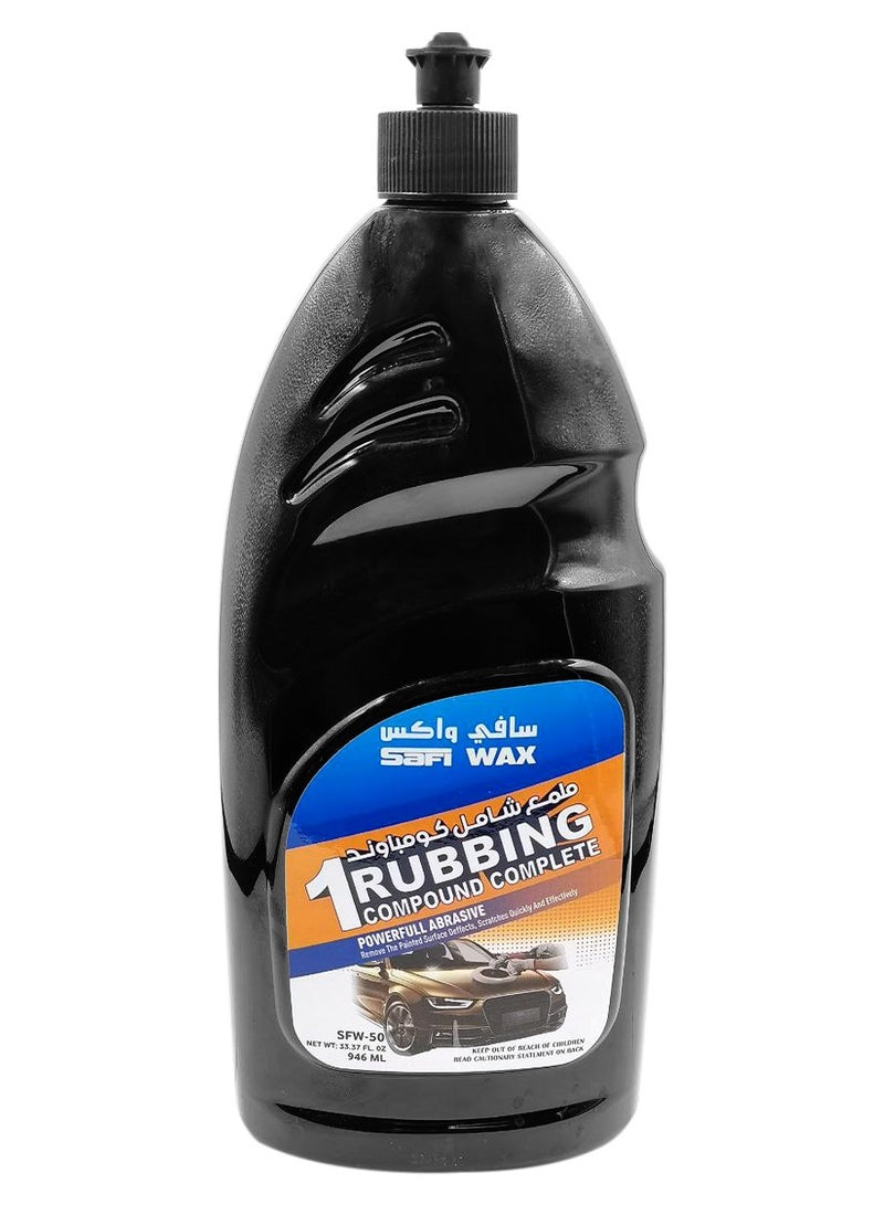 Safi WAX Car Rubbing Compound Complete 946ml Powerful Abrasive Rubbing Compound Removes Paint Defects Scratches SAFI WAX SFW50 - Image 2