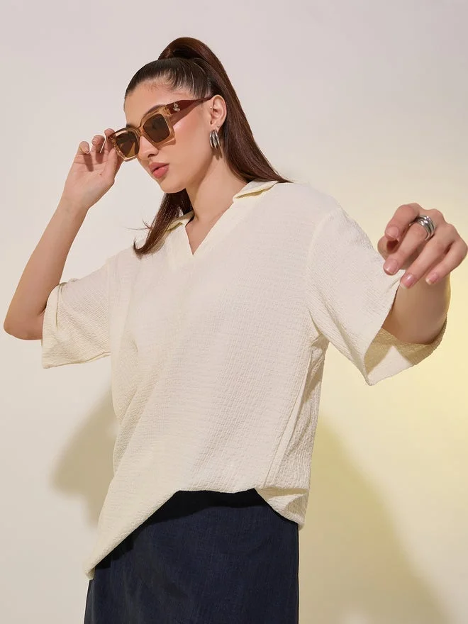 تايك تو تي شيرت بولو بأكمام قصيرة بنقشة مميزة