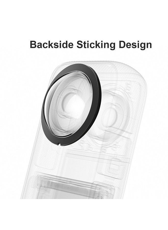 PULUZ - 2pcs Panoramic Camera Lens Guards Lens Protective Cover Lens Protector Compatible with Insta360 X3 Camera - Image 1