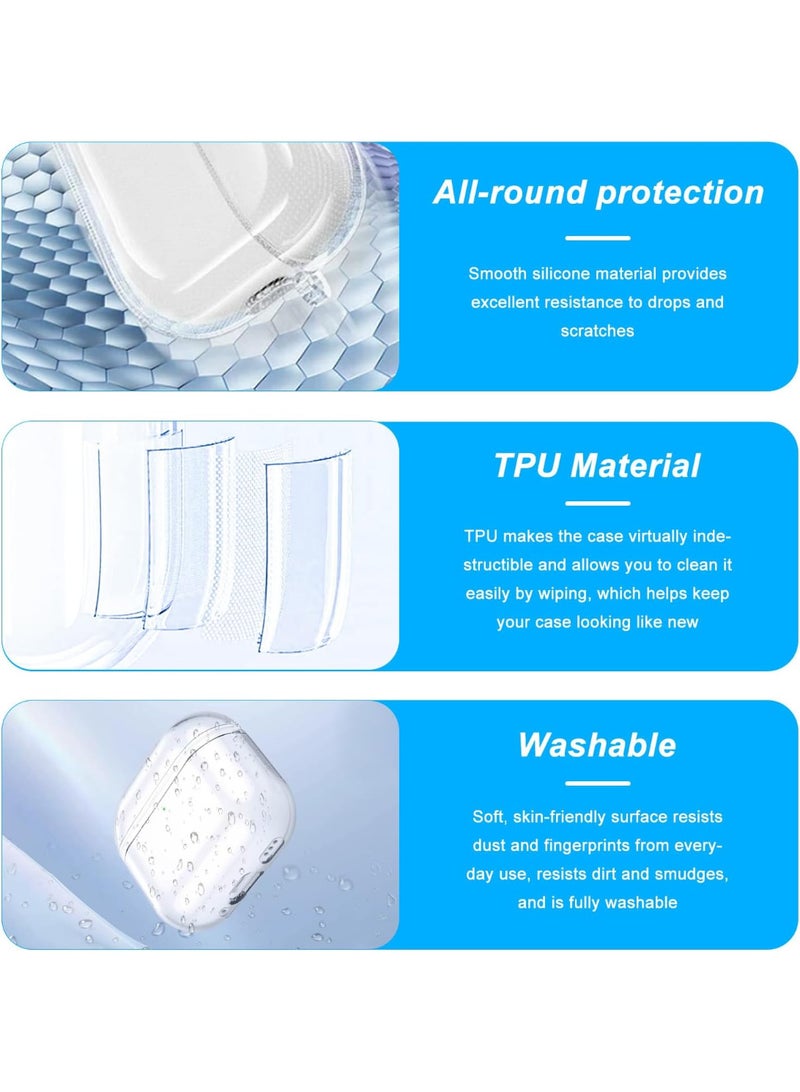 Clear Cover for AirPods 4 Case, Shock Resistant & Drop Protection, with Lanyard  - Image 5