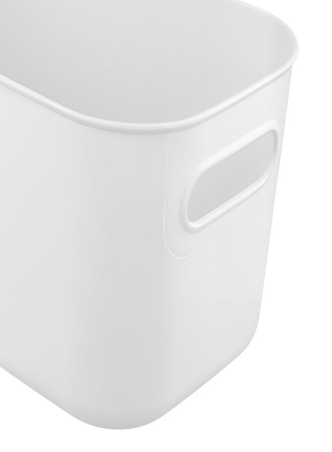 HOZEON 10 Pack White Plastic Storage Bins with Handle, Stackable Cupboard Organiser Pantry Storage Boxes for Shelves, Drawers, Bathroom, 10 x 7 x 6 Inch - Image 3