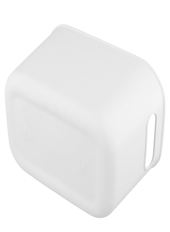 HOZEON 10 Pack White Plastic Storage Bins with Handle, Stackable Cupboard Organiser Pantry Storage Boxes for Shelves, Drawers, Bathroom, 10 x 7 x 6 Inch - Image 4
