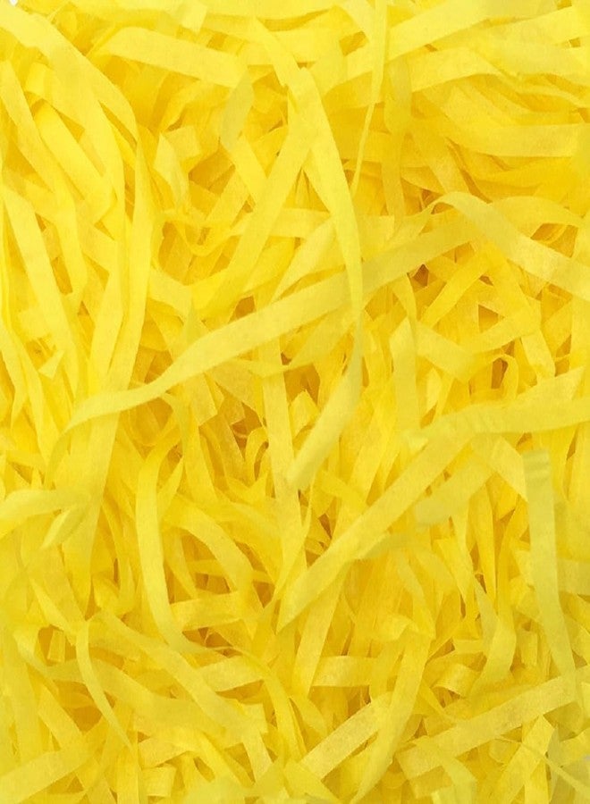 Ankelesz Easter Basket Filler Paper Shred, Shredded Grass Stuffer Crinkle Confetti Raffia Paper Gift Box Filler for DIY Gift Wrapping (Yellow) - Image 1
